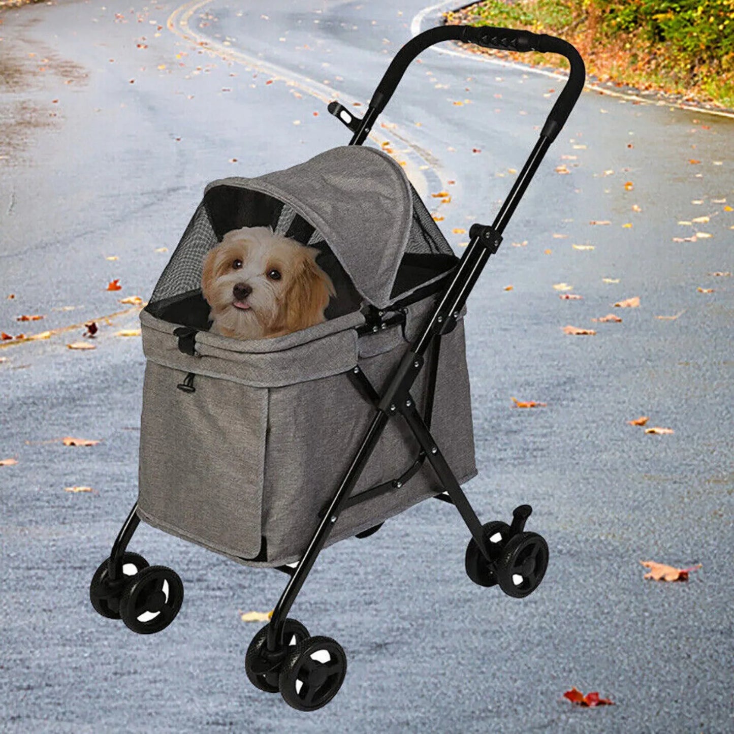 4-Wheel Pet Stroller