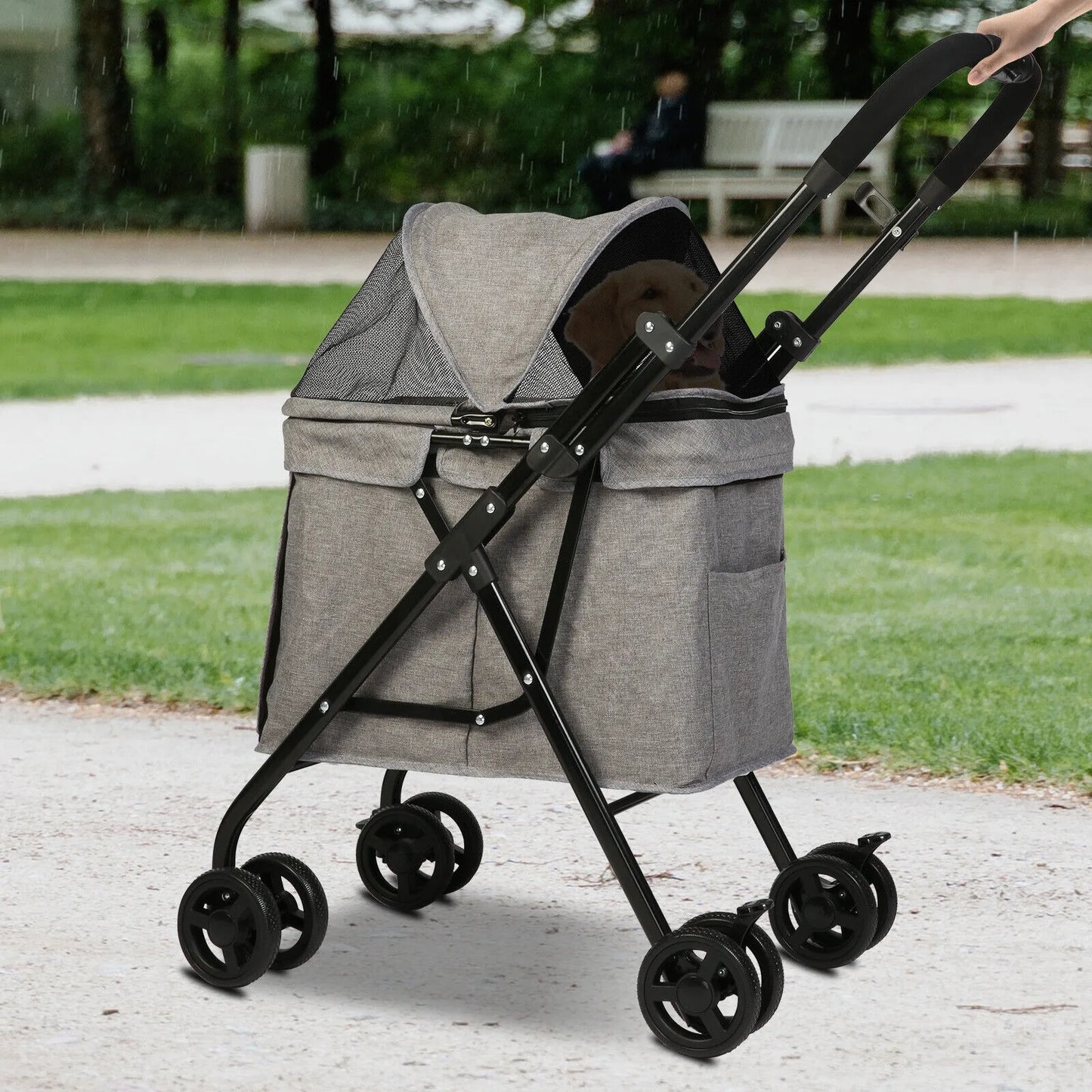 4-Wheel Pet Stroller